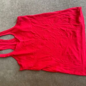 Racerback running tank